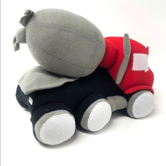 Soft Plush Cement Mixer Truck Construction Toy 10” - Picture 3 of 4